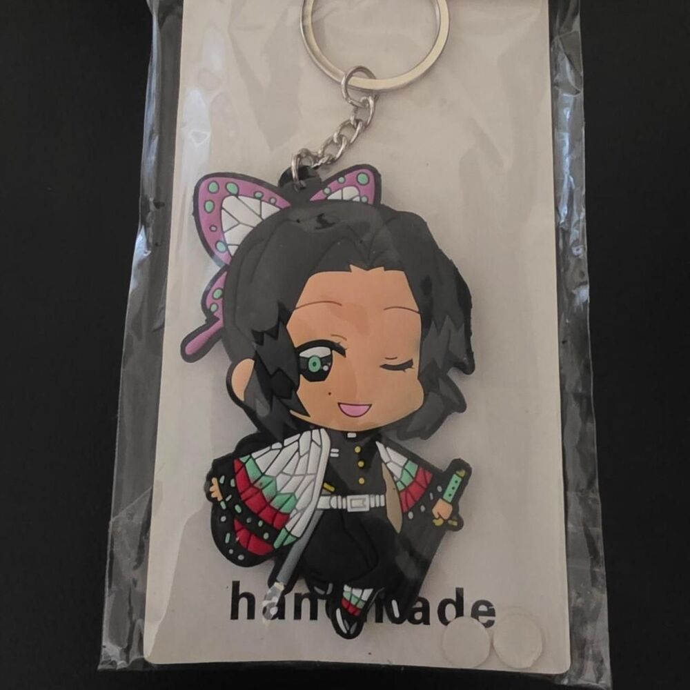 Handmade Demon Slayer: Kimetsu no Yaiba - shinobu Kocho  PVC keychain